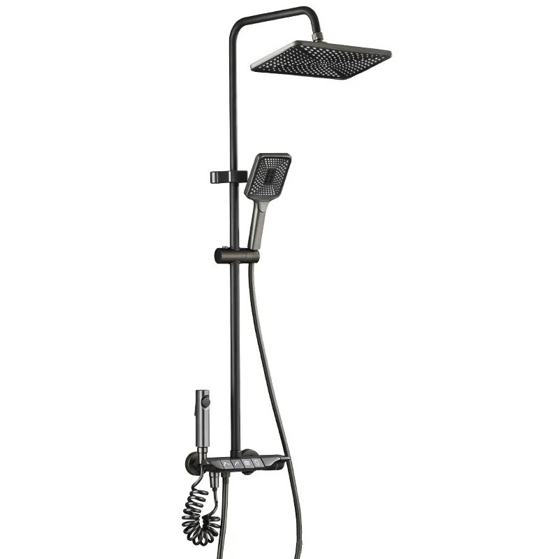 Copper Bathroom Shower Faucet Set