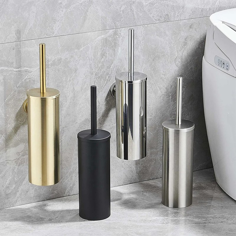 Set Sikat Toilet sing dipasang ing tembok